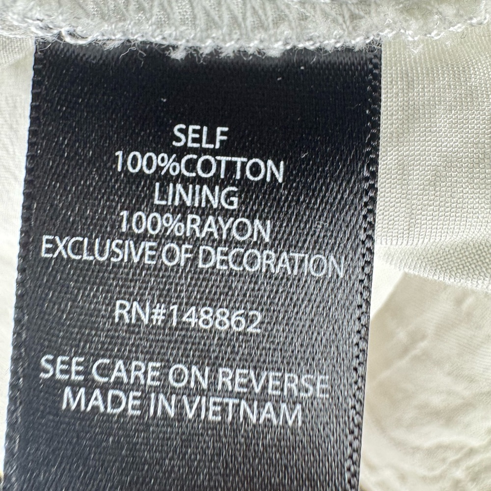 Torrid White Sleeveless Blouse w/ Embroidered Details - Picture 5 of 7
